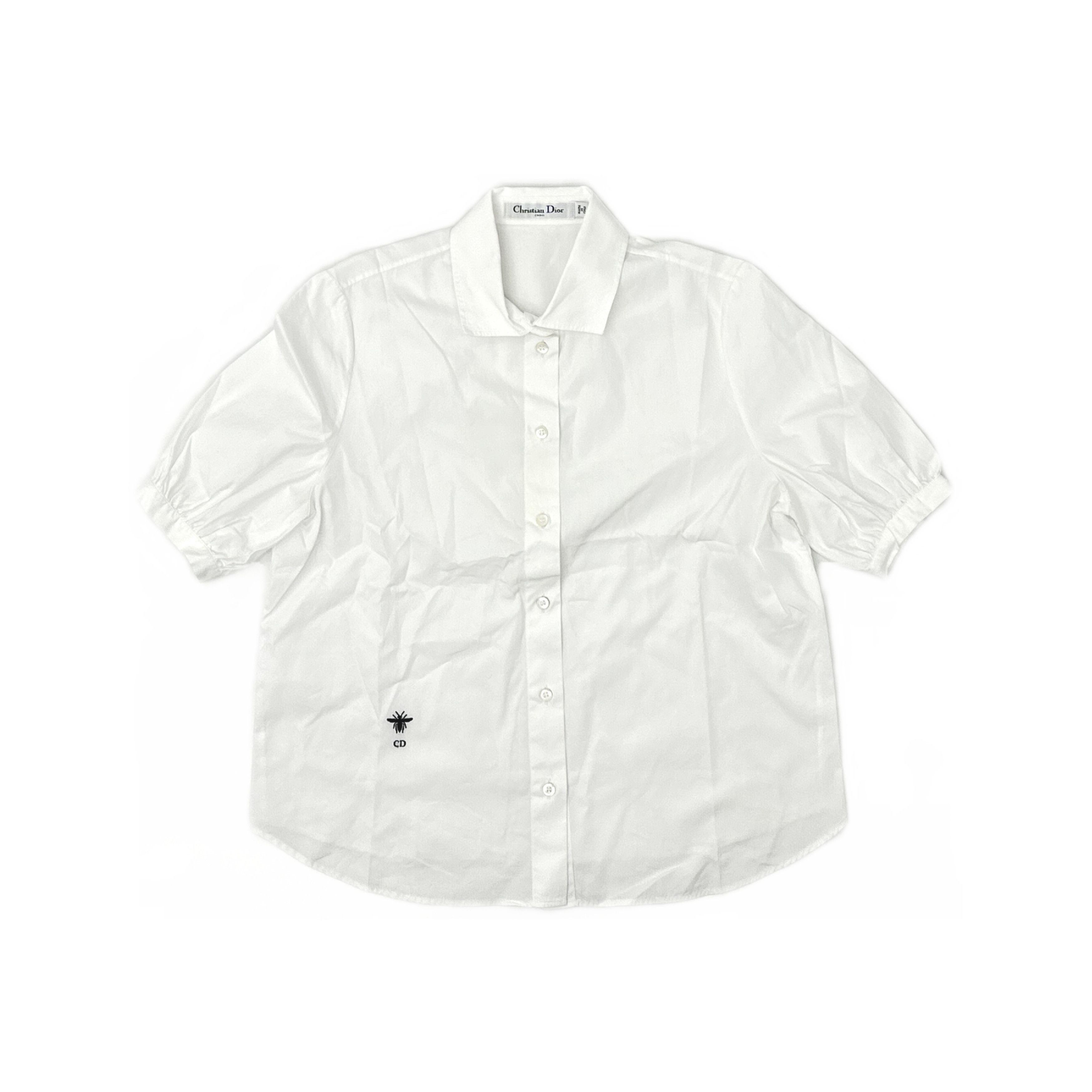 Dior Dior Bee Embroidered Button Up Shirt White Size 36 Size XS / US 0-2 / IT 36-38 - 1 Thumbnail