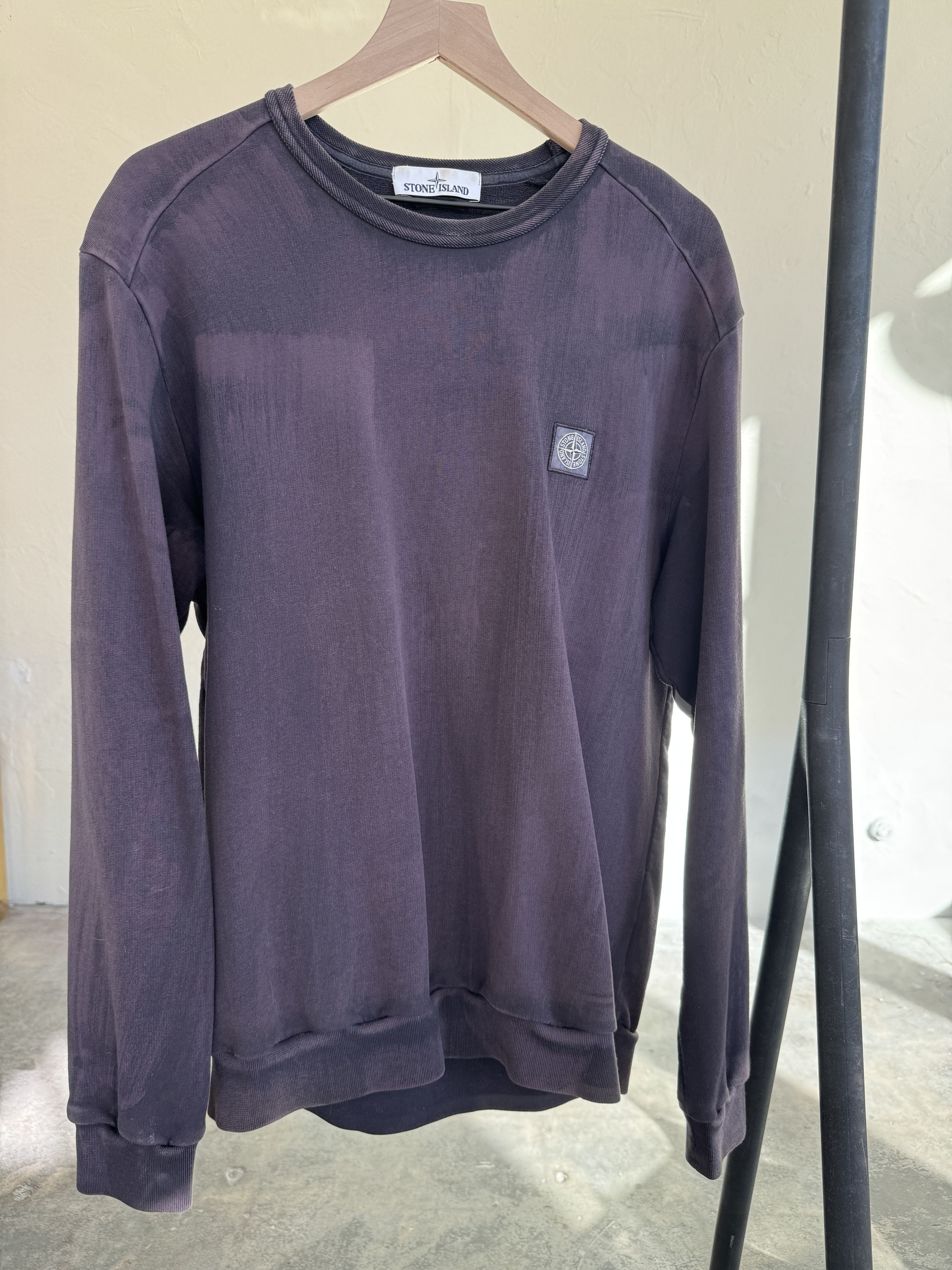 image of Stone Island Sweatshirt in Purple, Men's (Size XL)