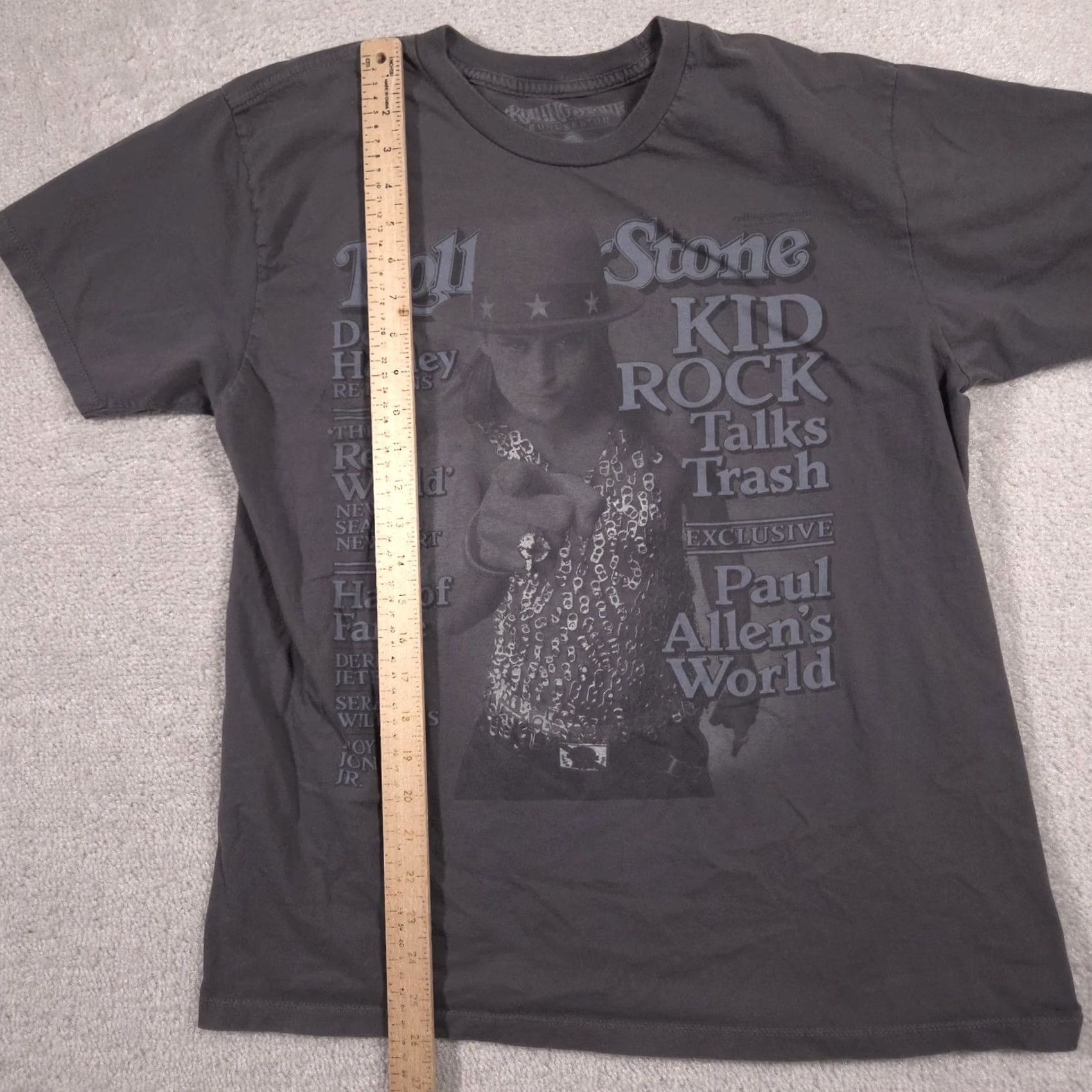Vintage VINTAGE Rolling Stone Shirt Mens L Gray Kid Rock Graphic Band Tee Tagless Crewneck Size US L / EU 52-54 / 3 - 6 Thumbnail