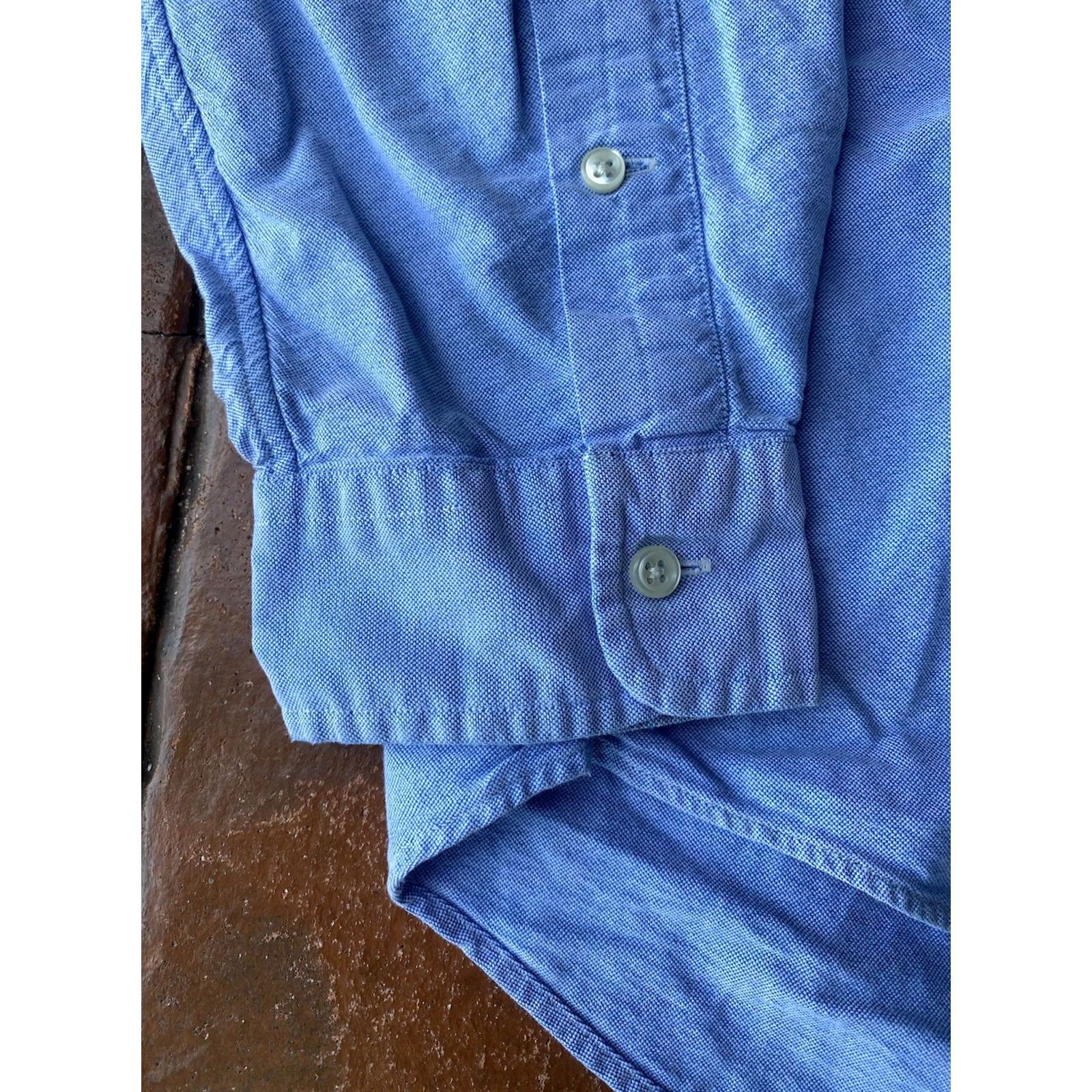 Polo Ralph Lauren VINTAGE Ralph Lauren Denim Button-Up Pony Shirt XL Men Blue 90s Polo Ralph Lauren Blaire Button-Down Long Sleeve Size US XL / EU 56 / 4 - 4 Thumbnail
