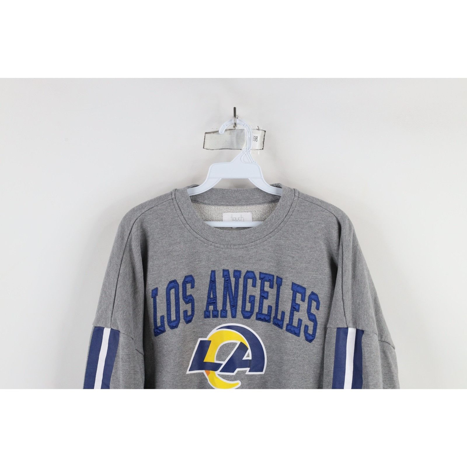 Vintage Y2K Cropped Fit Spell Out Los Angeles Rams Sweatshirt Size M / US 6-8 / IT 42-44 - 2 Thumbnail