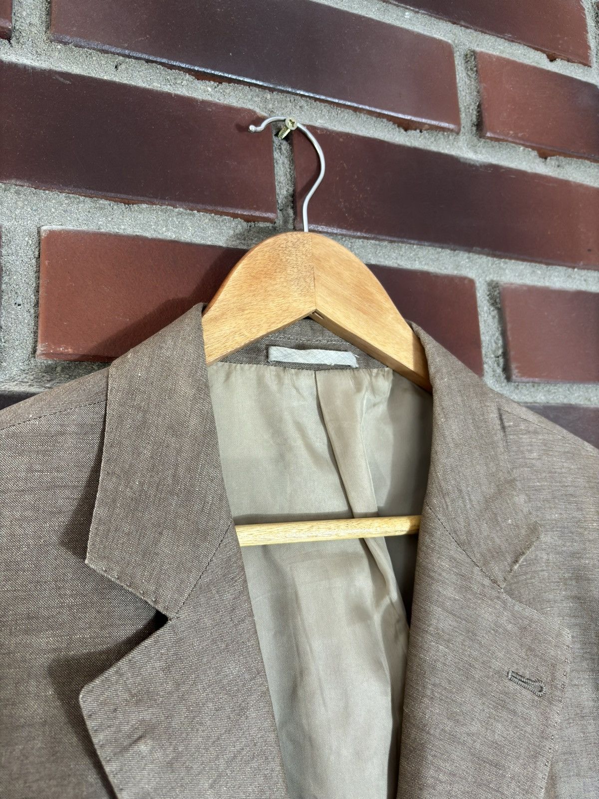 Brunello Cucinelli × Designer Brunello Cucinelli Linen Light Blazer Blazer Suit Jacket Size 44R - 2 Thumbnail