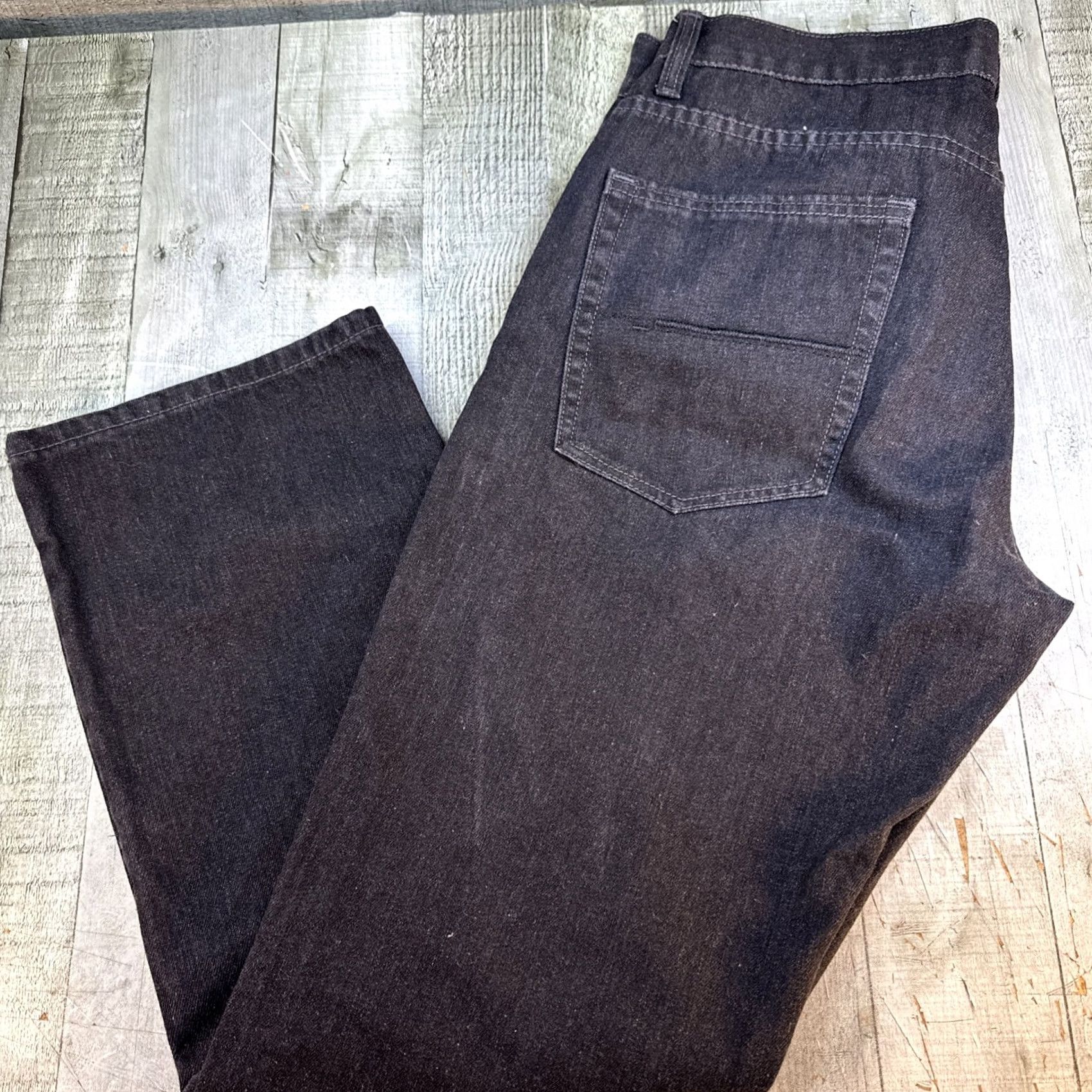 Vintage Structure Men’s Jeans Grey Slim Straight 34x30 Slim Fit Size US 34 / EU 50 - 6 Thumbnail