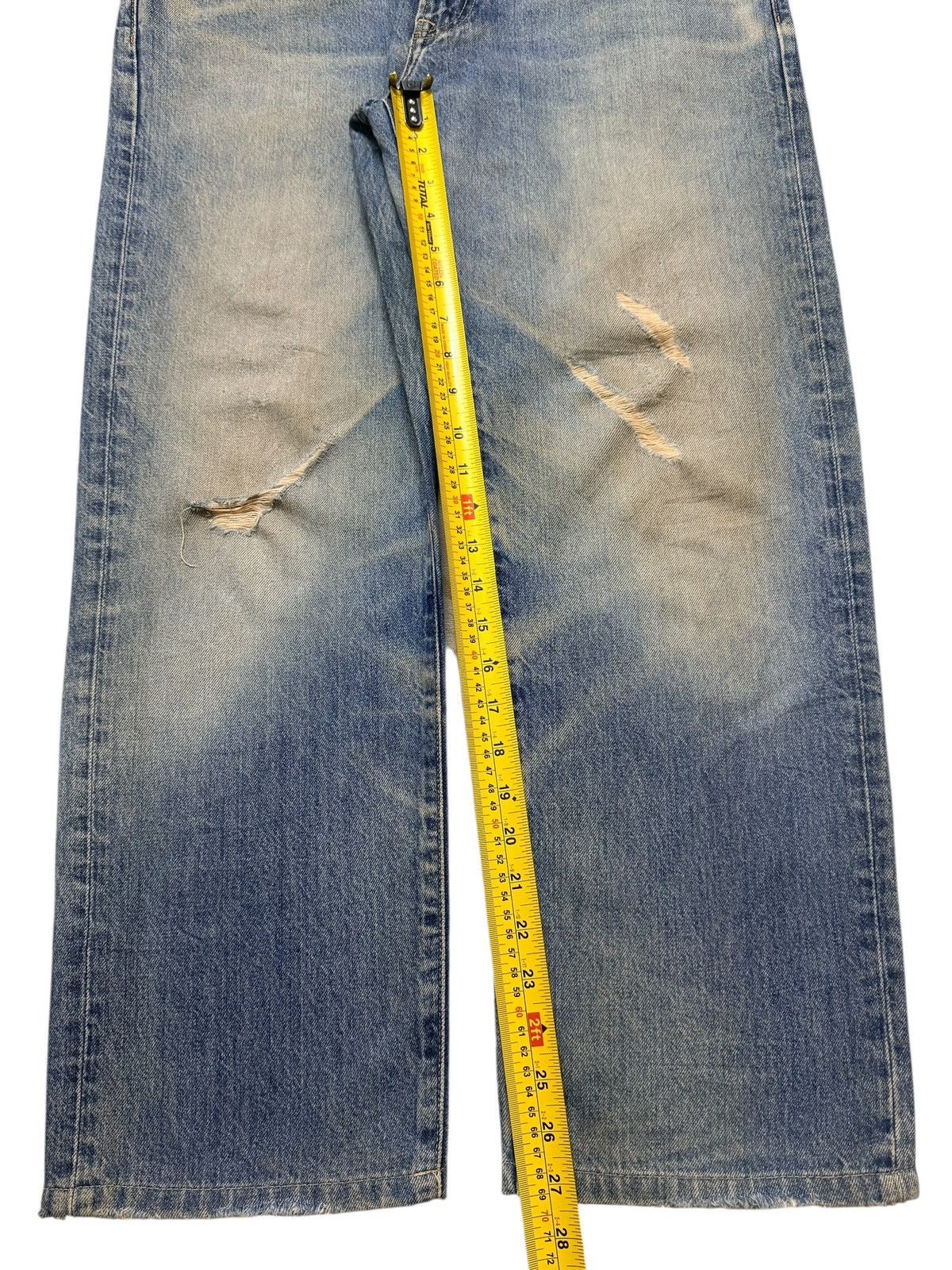 Uniqlo Vintage Y2K Japanese Uniqlo Mud Wash Faded Distressed Loose Size US 35 - 12 Thumbnail