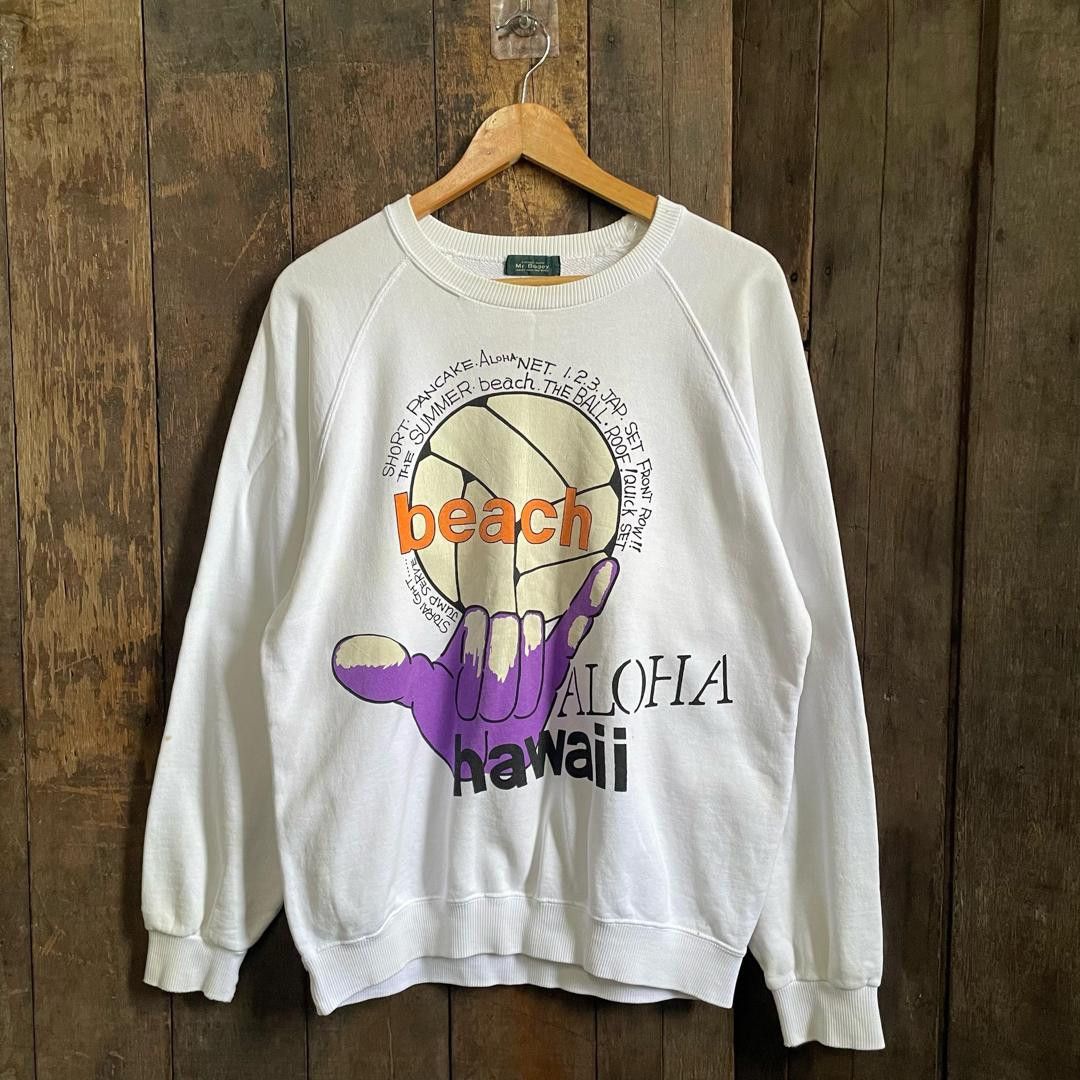 Designer × Japanese Brand Mr. Bogey Aloha Hawaii Sweatshirt Size US L / EU 52-54 / 3 - 10 Thumbnail