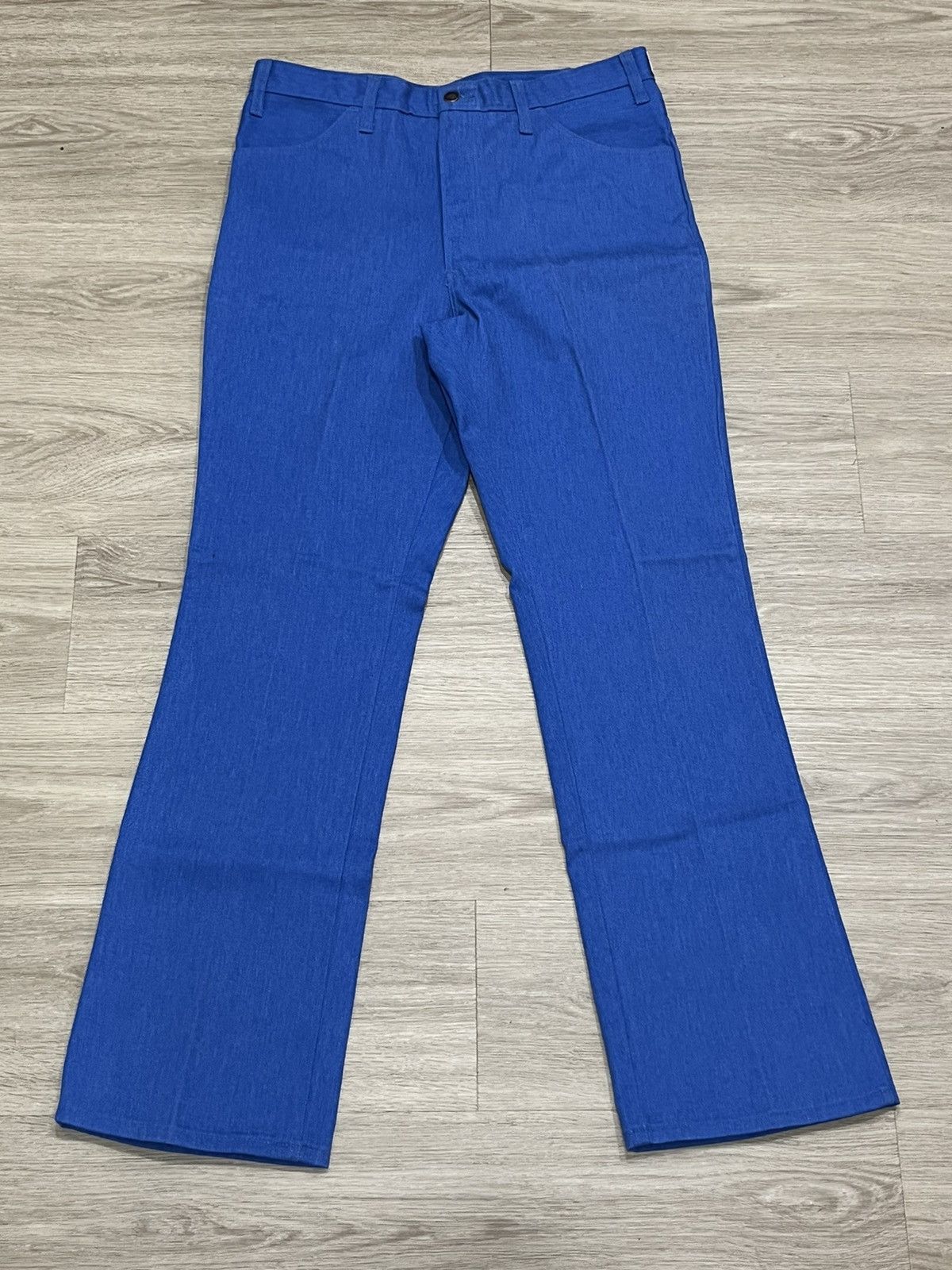 Dickies × Vintage Vintage 70/80s Dickies Carpenter Work Pants Blue Size 36x33 Size US 36 / EU 52 - 1 Thumbnail