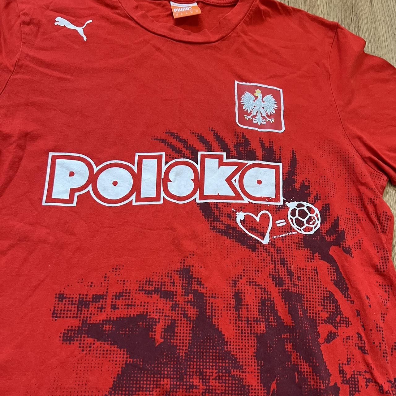 Puma 2006-08 Puma red and white Poland football shirt Size US M / EU 48-50 / 2 - 3 Thumbnail