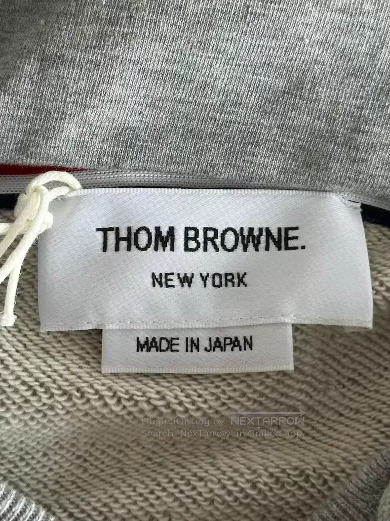 Thom Browne Thom Browne Grey Zip-Up Hoodie Size US XL / EU 56 / 4 - 5 Thumbnail