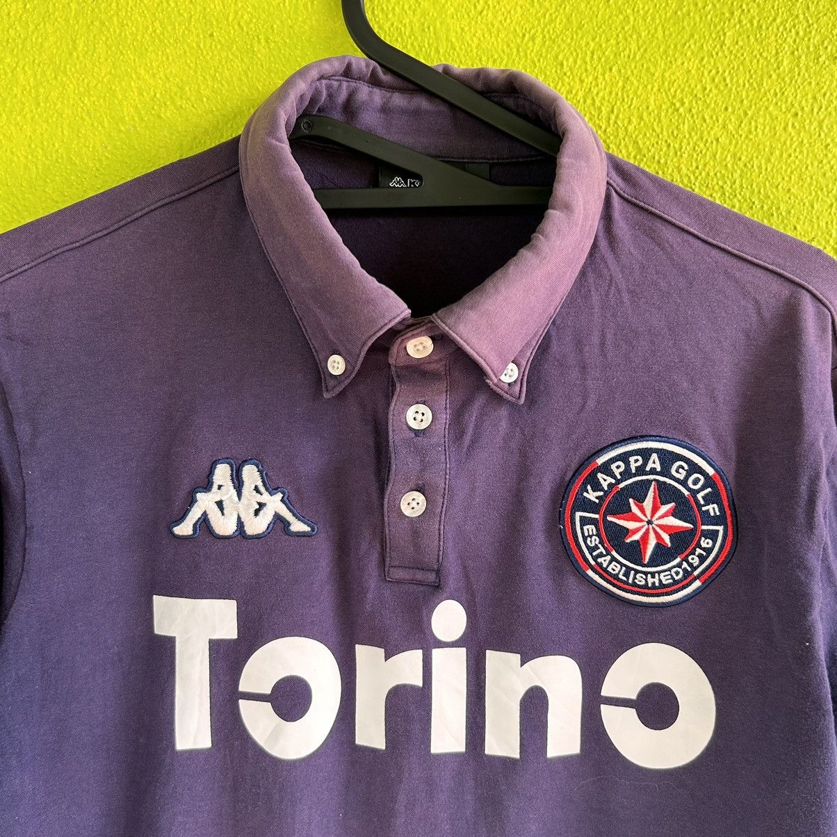 Kappa Vintage Kappa Golf Torino Faded Dark Blue Long Sleeve Shirt Size US S / EU 44-46 / 1 - 2 Thumbnail
