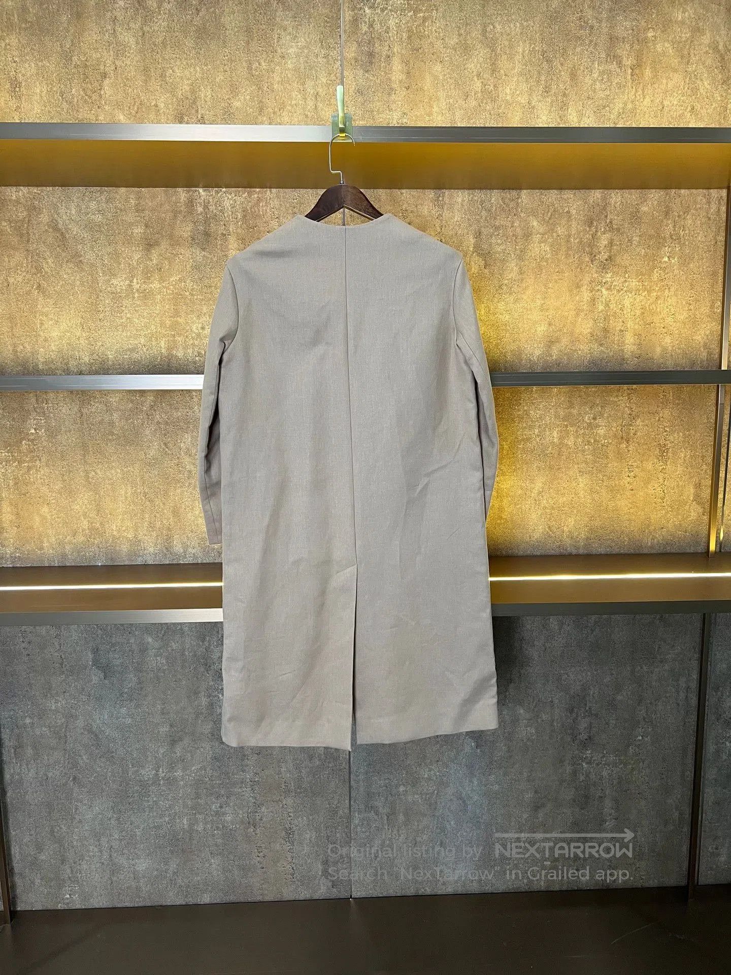Hermes Hermes Beige Mid-Length Linen Coat. Size XXS / US 00 / IT 34 - 2 Thumbnail