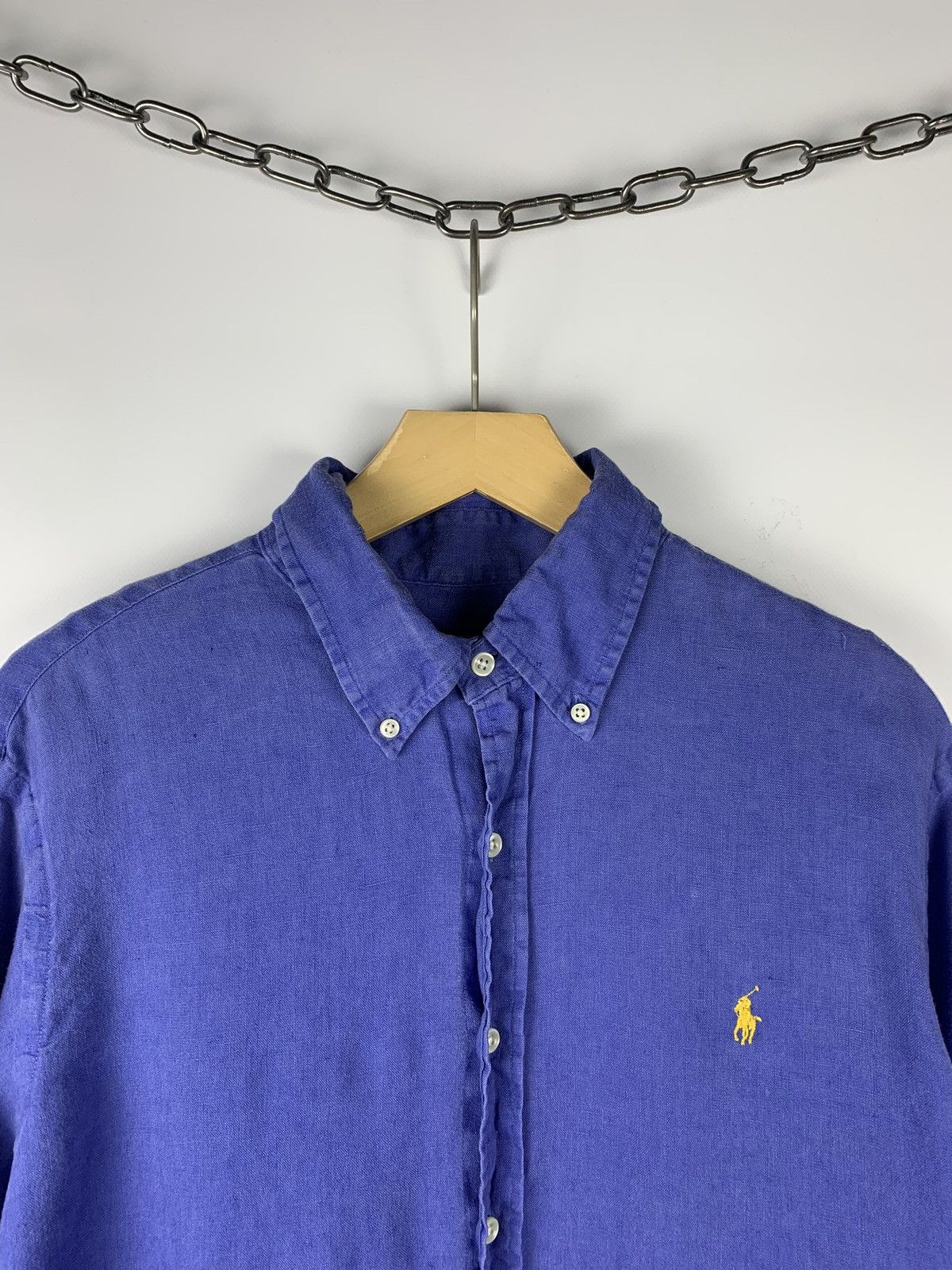 Polo Ralph Lauren Polo Ralph Lauren Linen Shirt Buttons Ups Men’s Size L Blue Size US L / EU 52-54 / 3 - 2 Thumbnail
