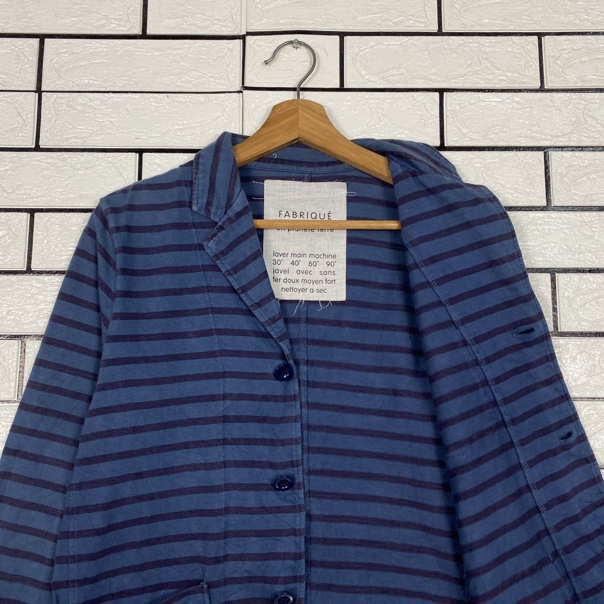 Issey Miyake 📌Hickory Striped Design Jacket Fabrique Button Size US XXS / EU 40 - 13 Thumbnail