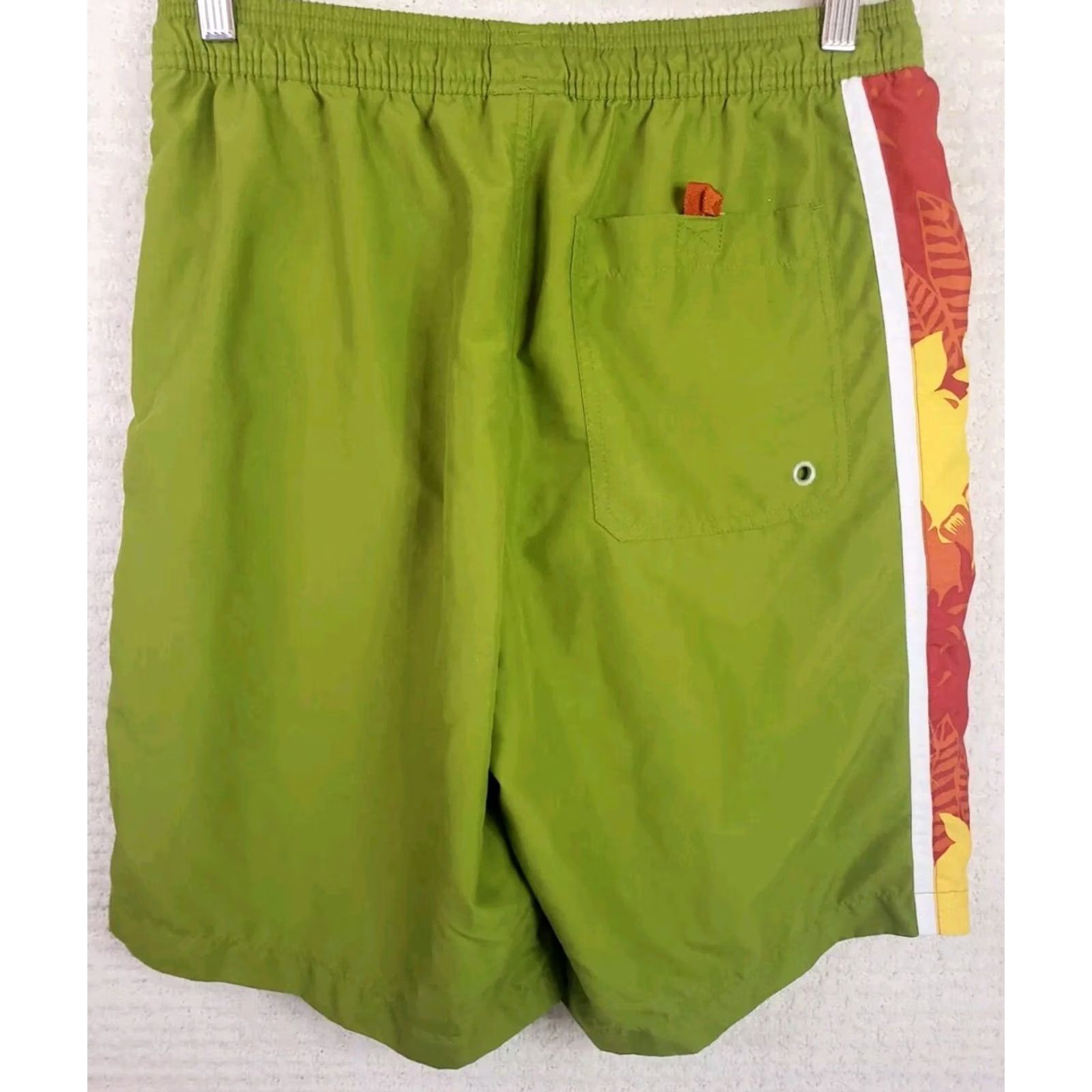 Ralph Lauren Chaps Ralph Lauren Men's M Green Floral Swimming Trunks Drawstring 9" Inseam Size ONE SIZE - 7 Thumbnail