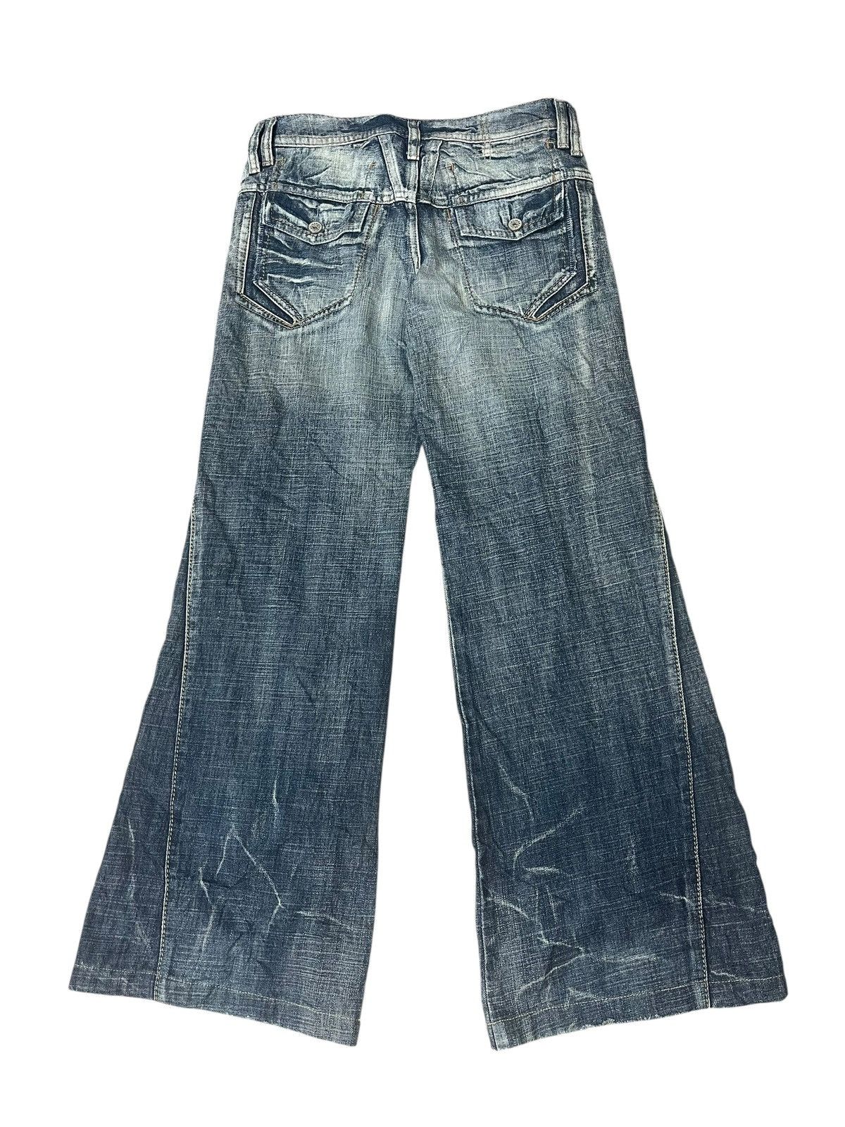Marithe + Francois Girbaud Vintage Marithe+Francois Girbaud Flare Jeans Streetwear Size US 31 - 2 Thumbnail