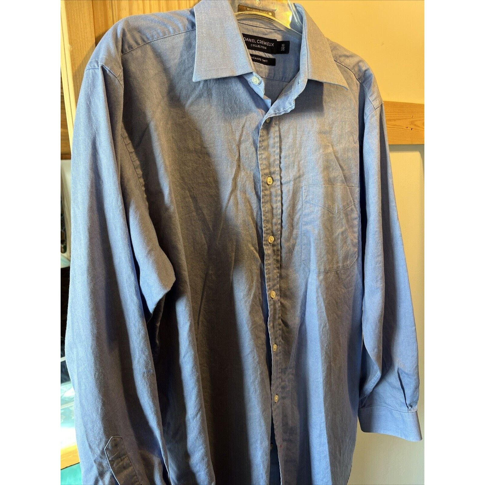 Daniel Cremieux Daniel Cremieux Men’s 16 35 blue LS cotton richard shirt Size US L / EU 52-54 / 3 - 2 Thumbnail