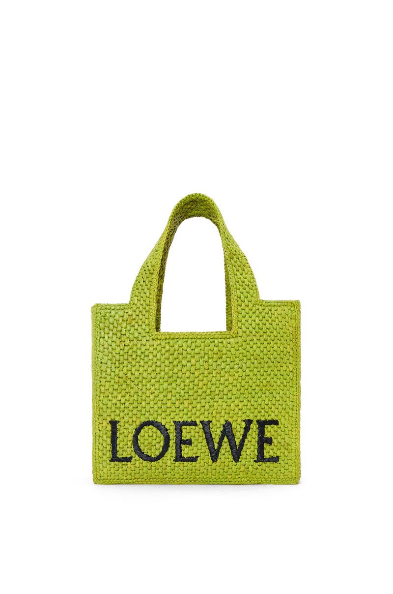 Loewe o1in1g0426 Size: OS / Small Font Tote Bag in Meadow Green Size ONE SIZE - 1 Thumbnail