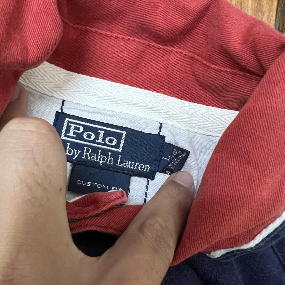 Polo Ralph Lauren Y2K Ralph Lauren Polo Vintage Rugby Shirt Blue Collar Size US L / EU 52-54 / 3 - 6 Thumbnail