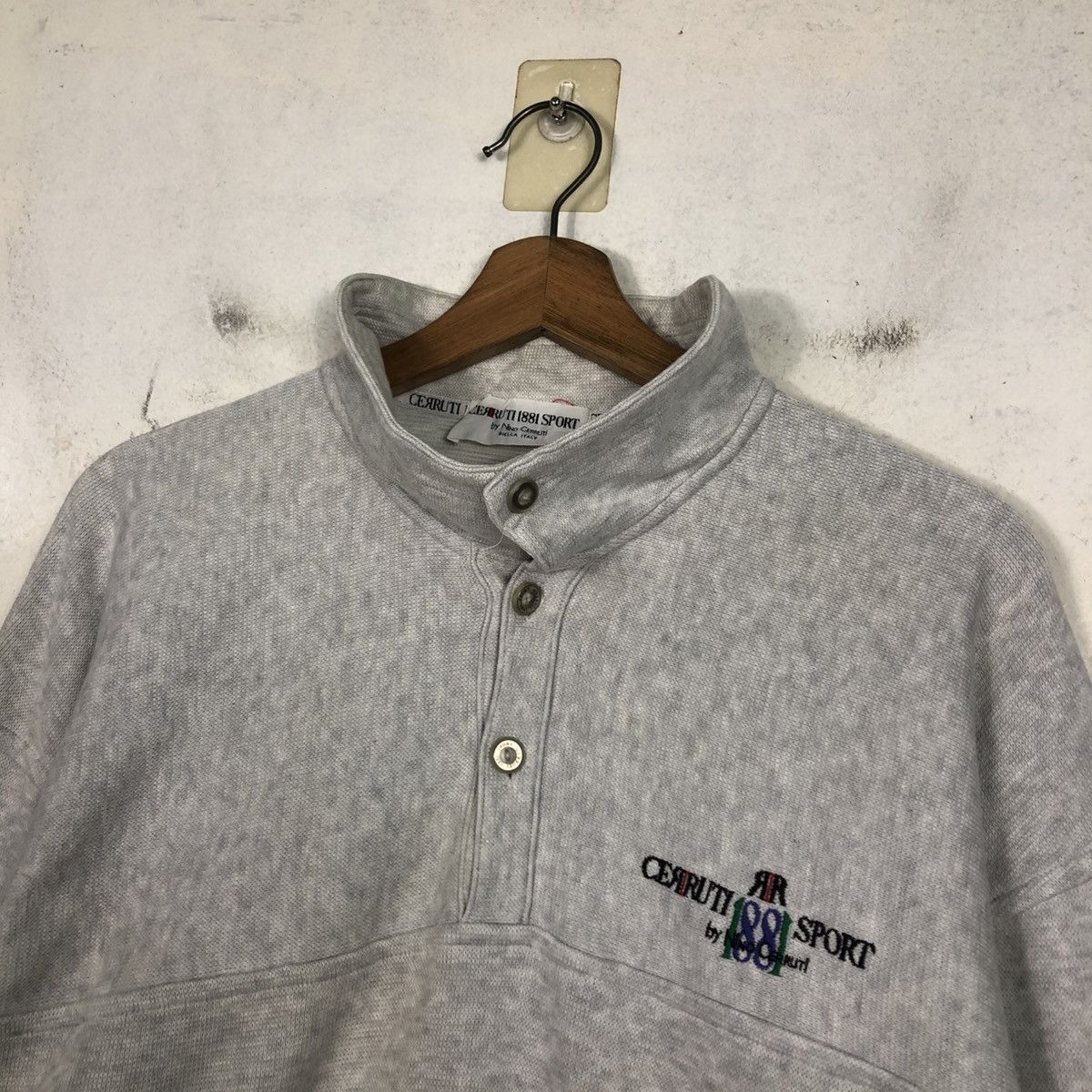 Japanese Brand 📌Vintage Half Button Sweatshirt Cerrutti 1881 Sports Size US M / EU 48-50 / 2 - 10 Thumbnail