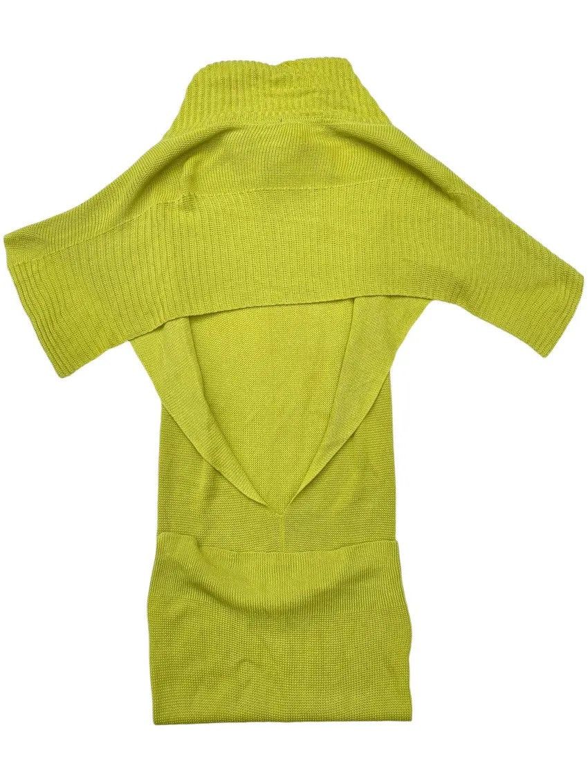 Issey Miyake Vtg Issey Miyake Open Back Cowl Neck Knit Tunic Dress Size US M / EU 48-50 / 2 - 2 Thumbnail