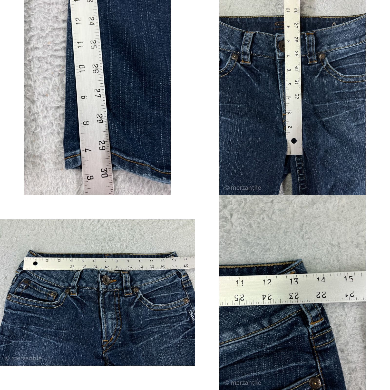 Silver Jeans Co. Silver Jeans Pants Womens 28 Blue Denim Suki Boot Cut Cotton Blend Western Size 28" / US 6 / IT 42 - 9 Thumbnail