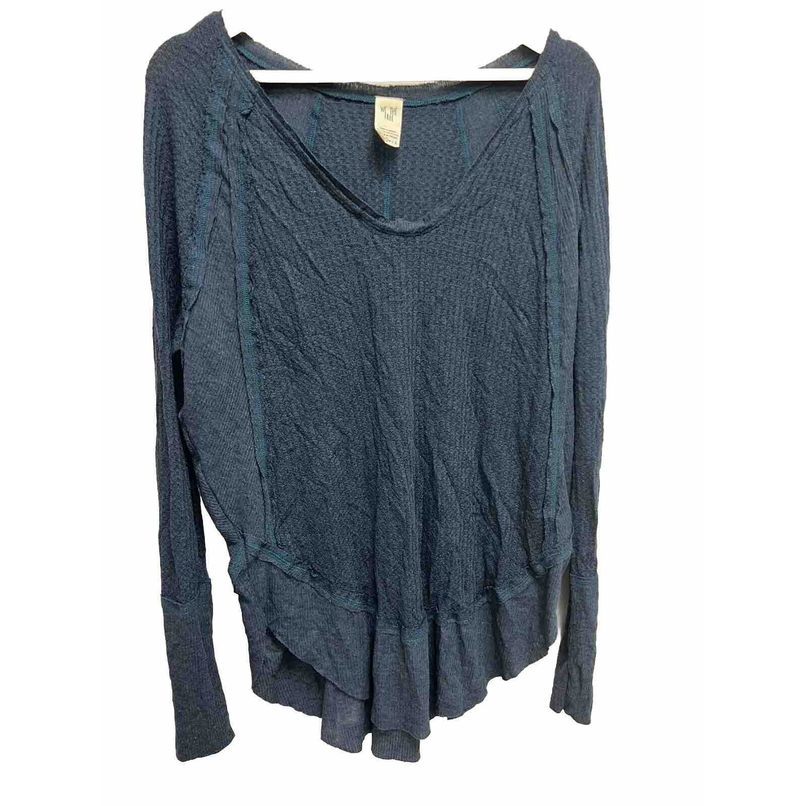 Free People Free People catalin blue waffle knit long Small A001434 Size S / US 4 / IT 40 - 2 Thumbnail