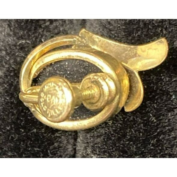 Other Vintage 12K G.F. and Black Onyx Screw-Back Earrings Size ONE SIZE - 4 Thumbnail
