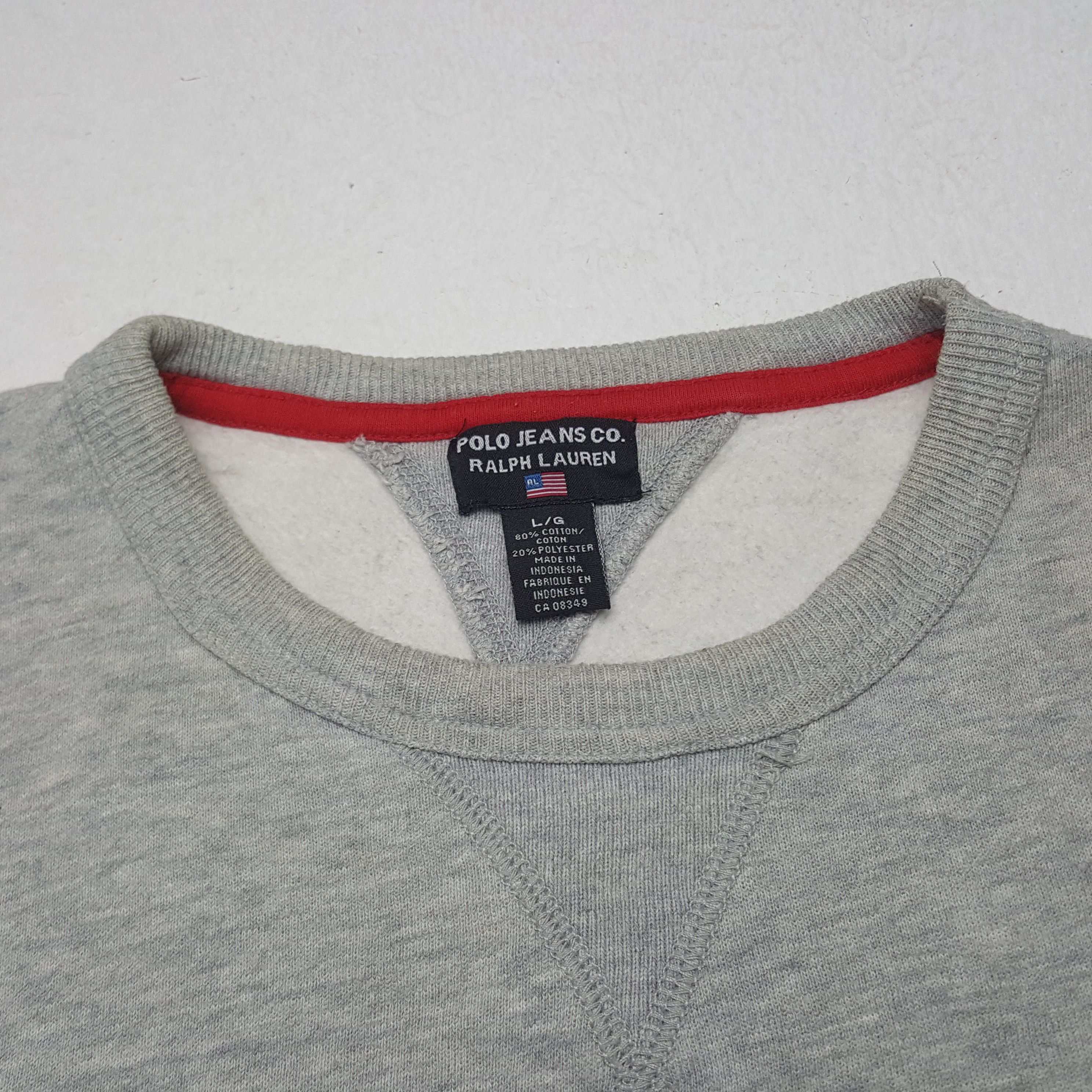 Polo Ralph Lauren × Vintage Vintage Polo Jeans Ralph Lauren Company Sweatshirt Size US L / EU 52-54 / 3 - 4 Thumbnail
