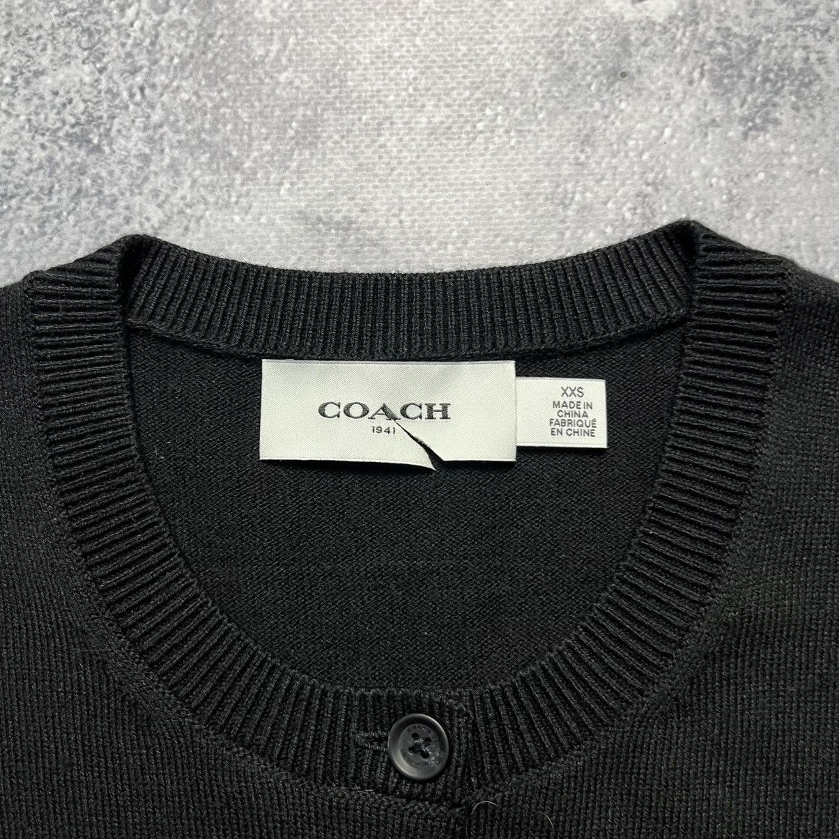 Coach × Designer Coach Black Cardigan Sweater Luxury Designer Size XXS / US 00 / IT 34 - 3 Thumbnail