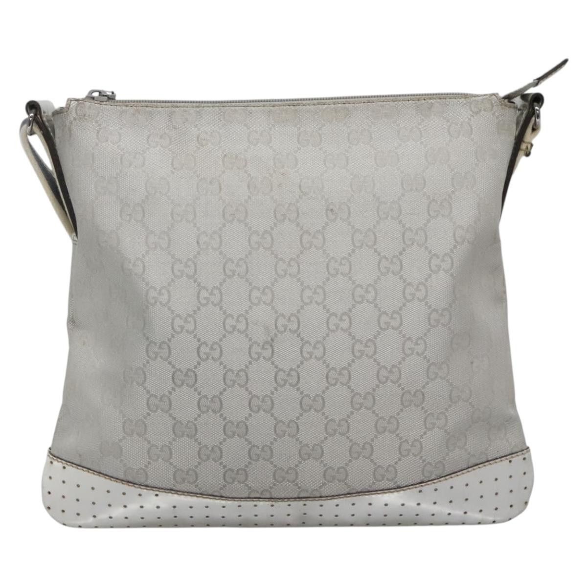 Gucci GUCCI GG Canvas Shoulder Bag Silver Size ONE SIZE - 3 Thumbnail