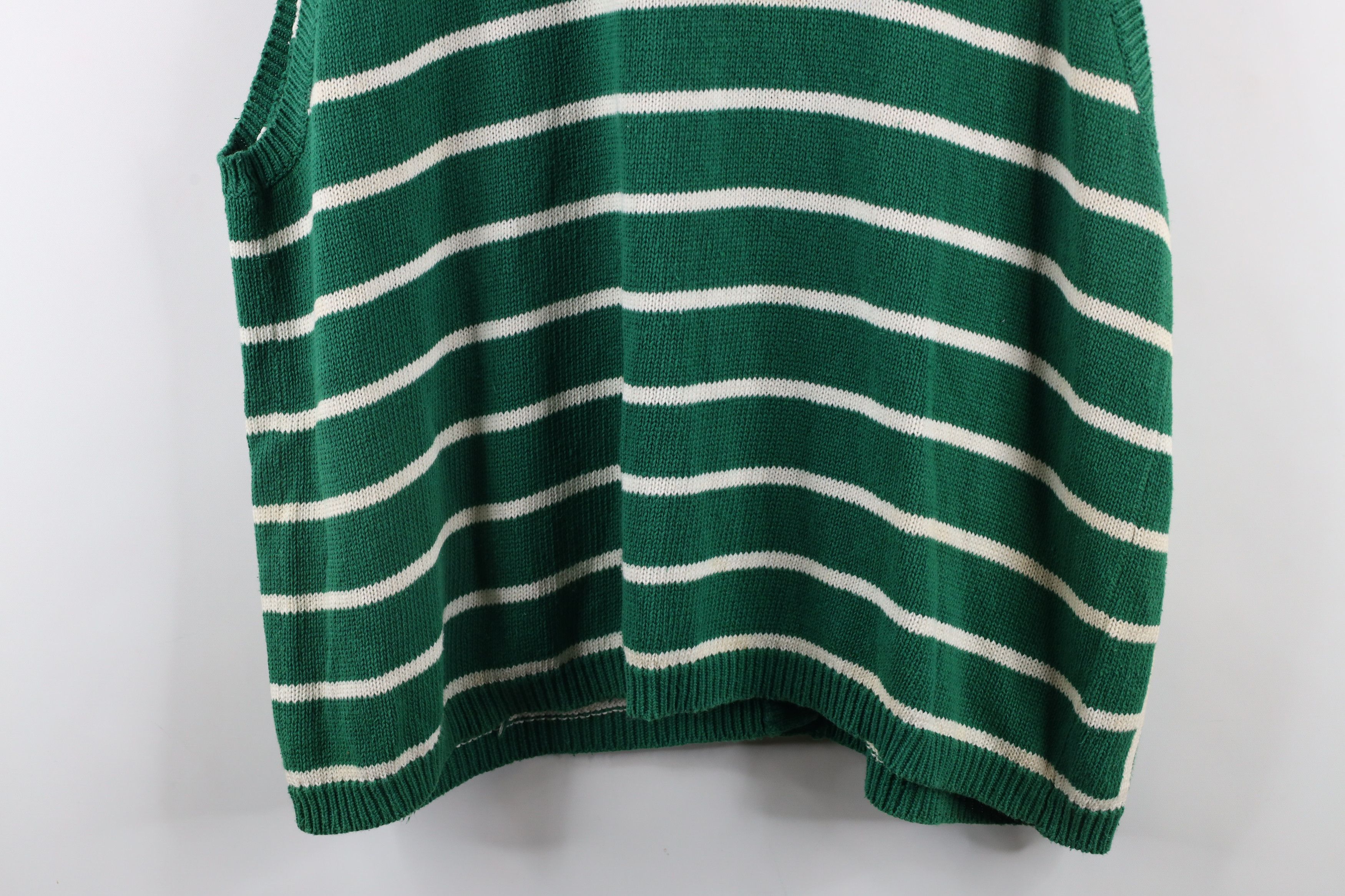 Vintage Vintage 90s Streetwear Embroidered Cardigan Sweater Vest Size 3XL / US 20-22 - 13 Thumbnail