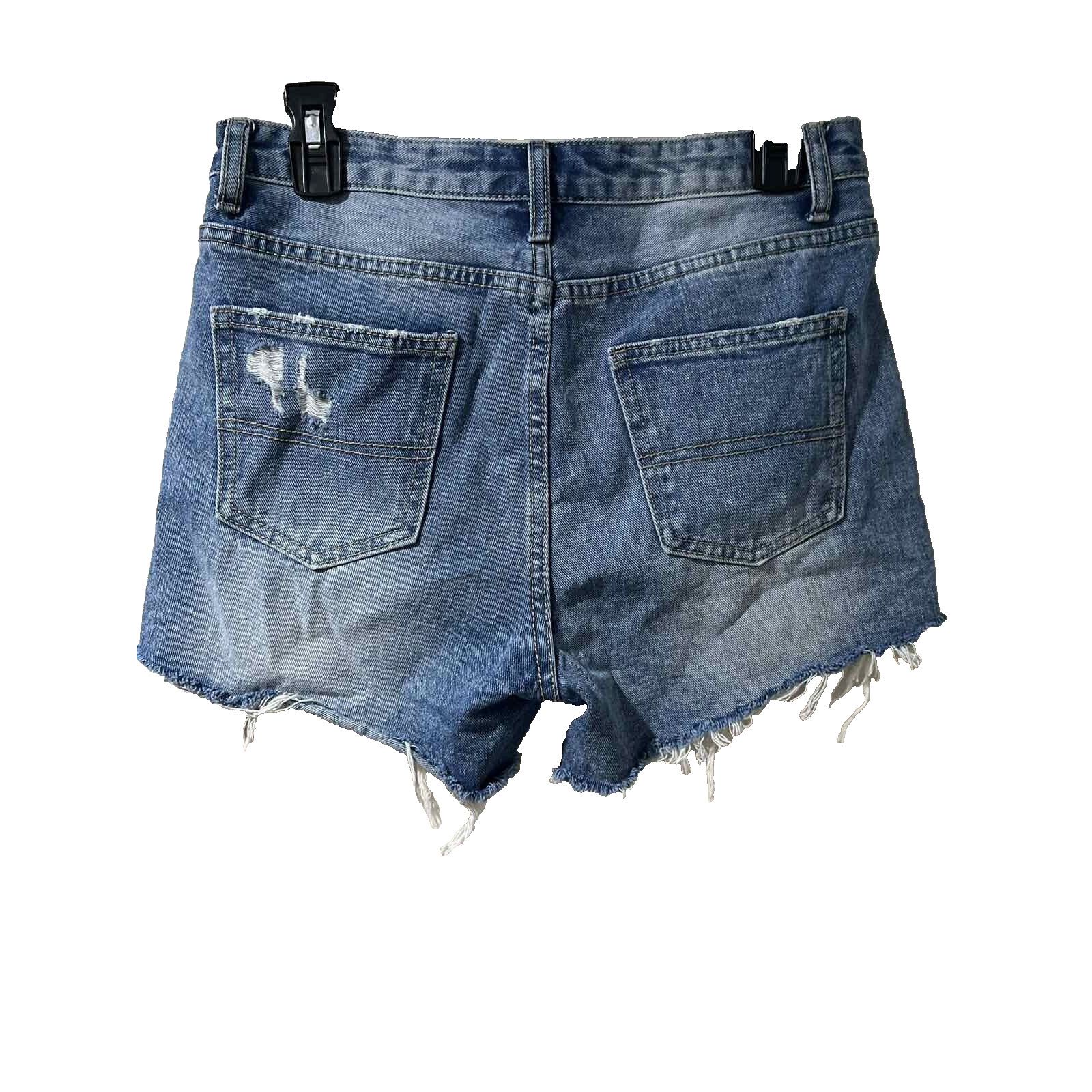 Gaziano & Girling Gracia Women Distressed Denim Shorts Blue Size Large A000497 Size 30" / US 8 / IT 44 - 5 Thumbnail