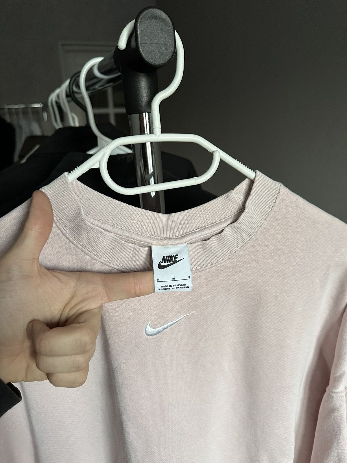 Nike × Nike ACG × Vintage 🐷Pink Central Swoosh Nike Sweatshirt Size US XXL / EU 58 / 5 - 6 Thumbnail