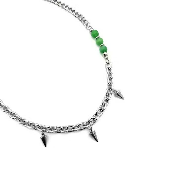 Jewelry × Vintage Punk Rivet Necklace, Spike Necklace, Mens Necklace Size ONE SIZE - 5 Thumbnail
