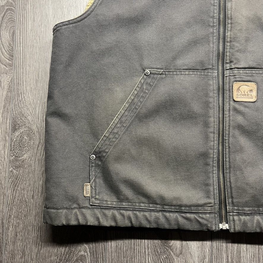 SOREL Sorel Sherpa Lined Canvas Vest XL Outwear Size US XL / EU 56 / 4 - 3 Thumbnail