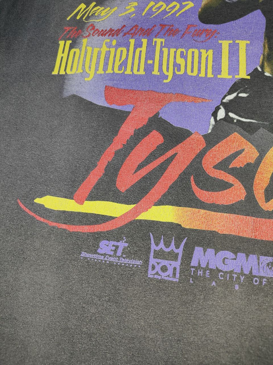 Rap Tees 90s Vtg Mike Tyson Backhit print Sun Faded T Size US M / EU 48-50 / 2 - 9 Thumbnail
