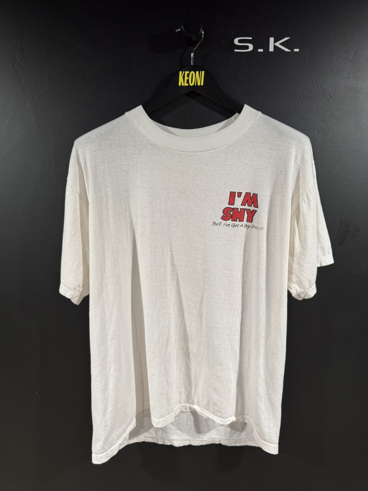Vintage 2000s Y2K Vintage I’m Shy Big D✶✶✶ Humor Graphic Tee L Size US L / EU 52-54 / 3 - 1 Thumbnail