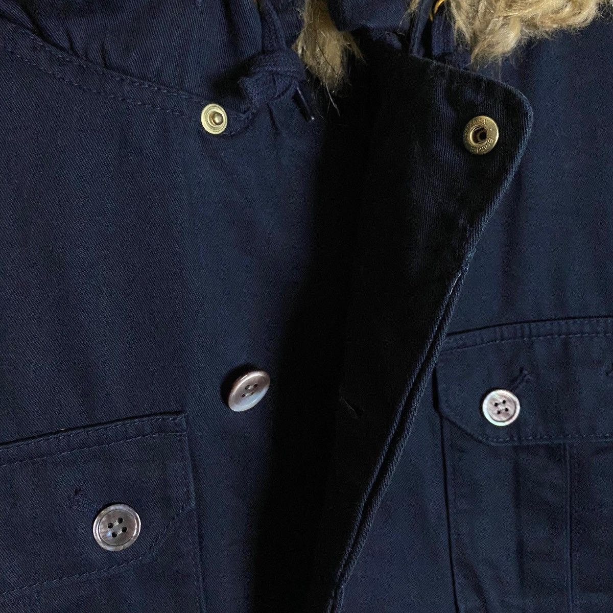 mercibeaucoup Vintage Mercibeaucoup Snap Button Openable Inner Fur Hoodie Size L / US 10 / IT 46 - 4 Thumbnail