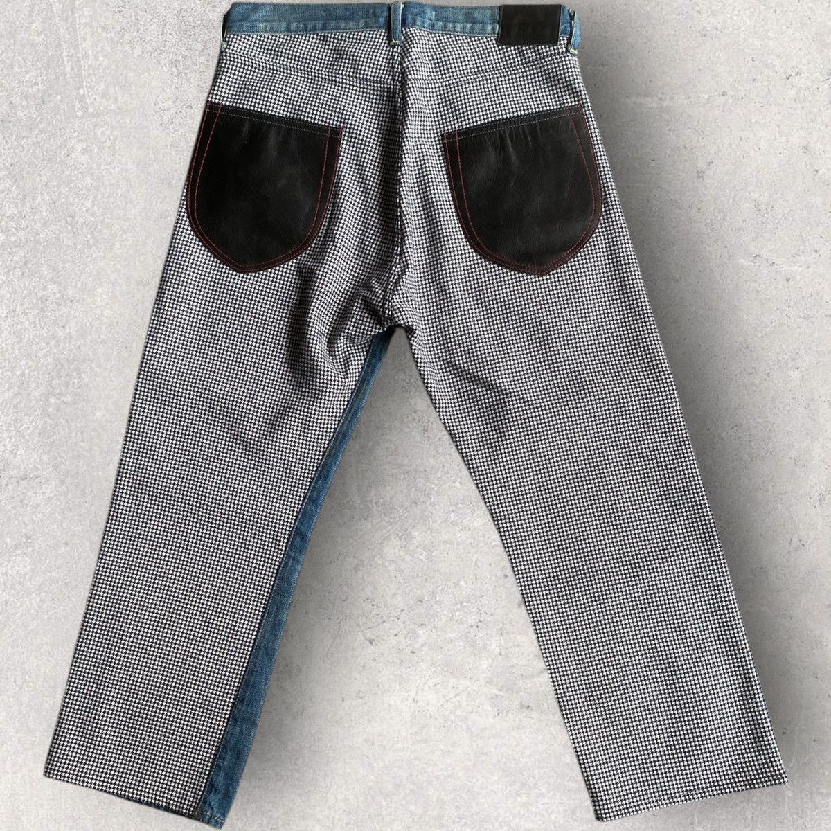 Junya Watanabe Fall2013 Denim/Houndstooth Baggy Jeans Size 30" / US 8 / IT 44 - 6 Thumbnail