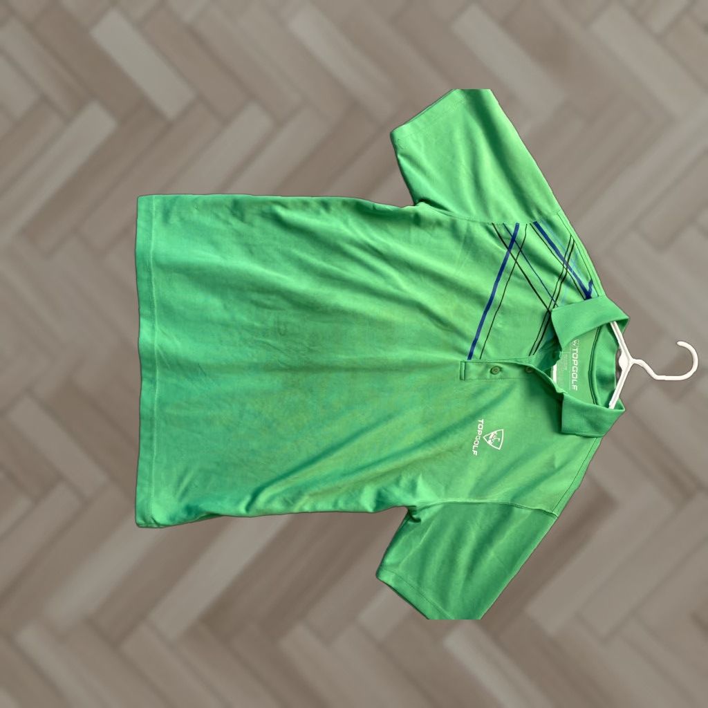 Vintage Top Golf Men's Large Green Short Sleeve Polo Shirt 55-64 Size US L / EU 52-54 / 3 - 1 Thumbnail