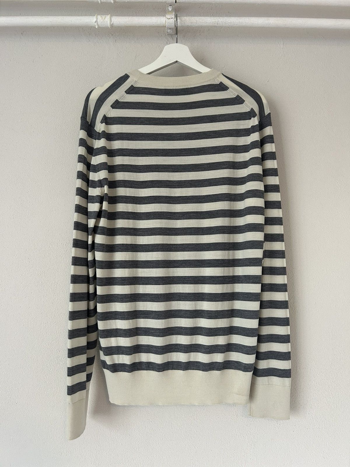 Dolce & Gabbana Marine Striped Virgin Wool Sweater Size US M / EU 48-50 / 2 - 2 Thumbnail