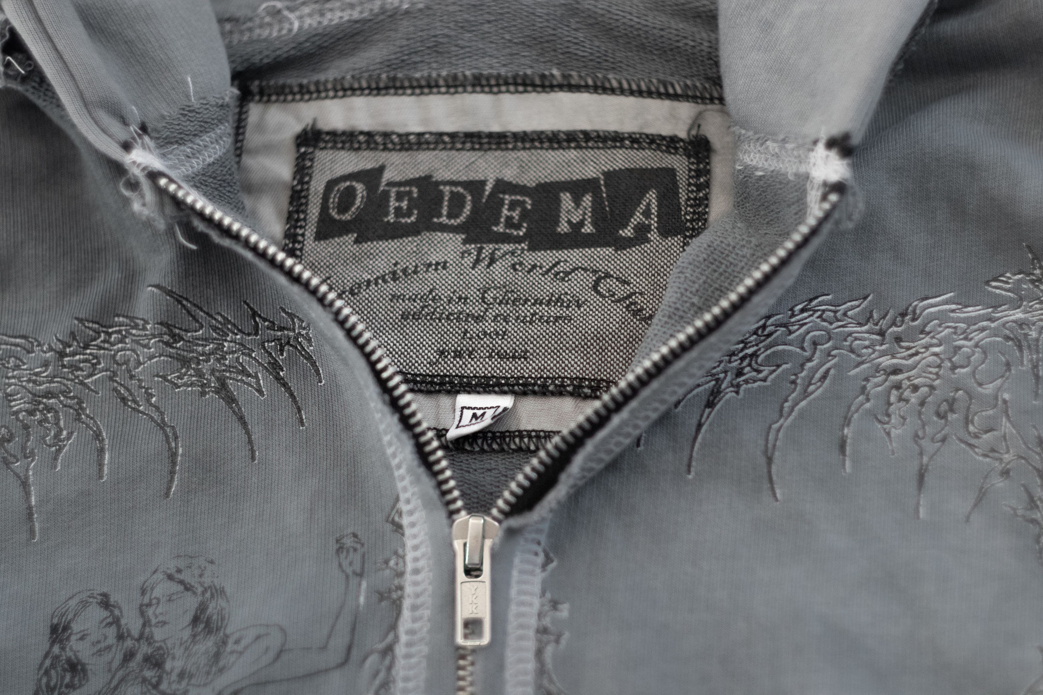Japanese Brand oedema "nymph" asphalt hoodie Size US L / EU 52-54 / 3 - 8 Thumbnail
