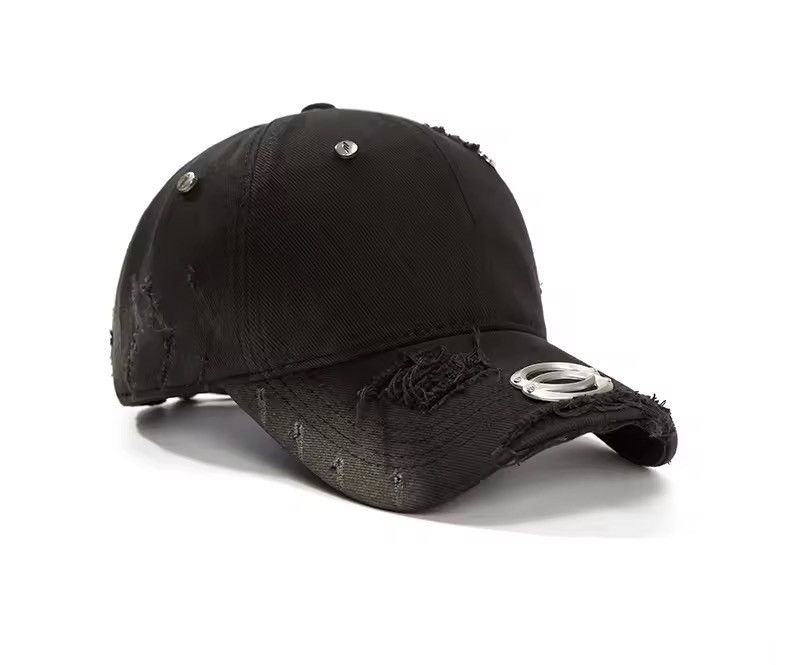 Other Washed Ripped Vintage Baseball Hip Hop Punk Cap Hat Size ONE SIZE - 3 Thumbnail