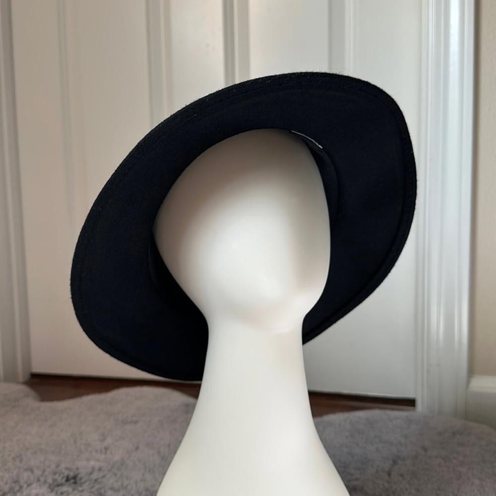 Designer Intrend by MaxMara Felt Fedora with Embroidered Ribbon. Size ONE SIZE - 3 Thumbnail