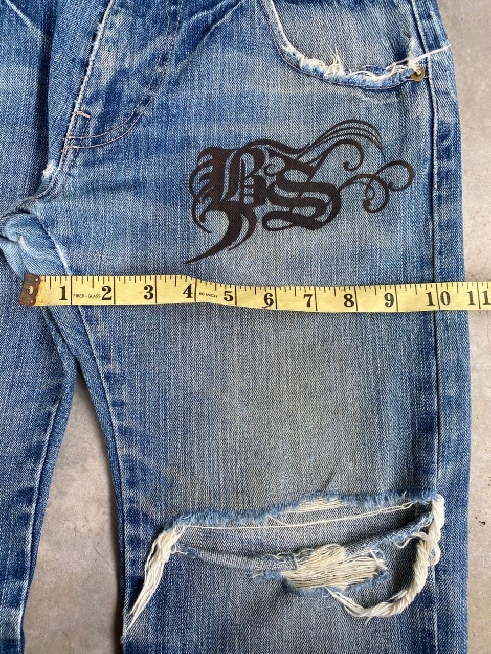 If Six Was Nine 💥BEST OFFER💥VINTAGE BEACH SOUND DISTRESSED DENIM Size US 32 / EU 48 - 3 Thumbnail