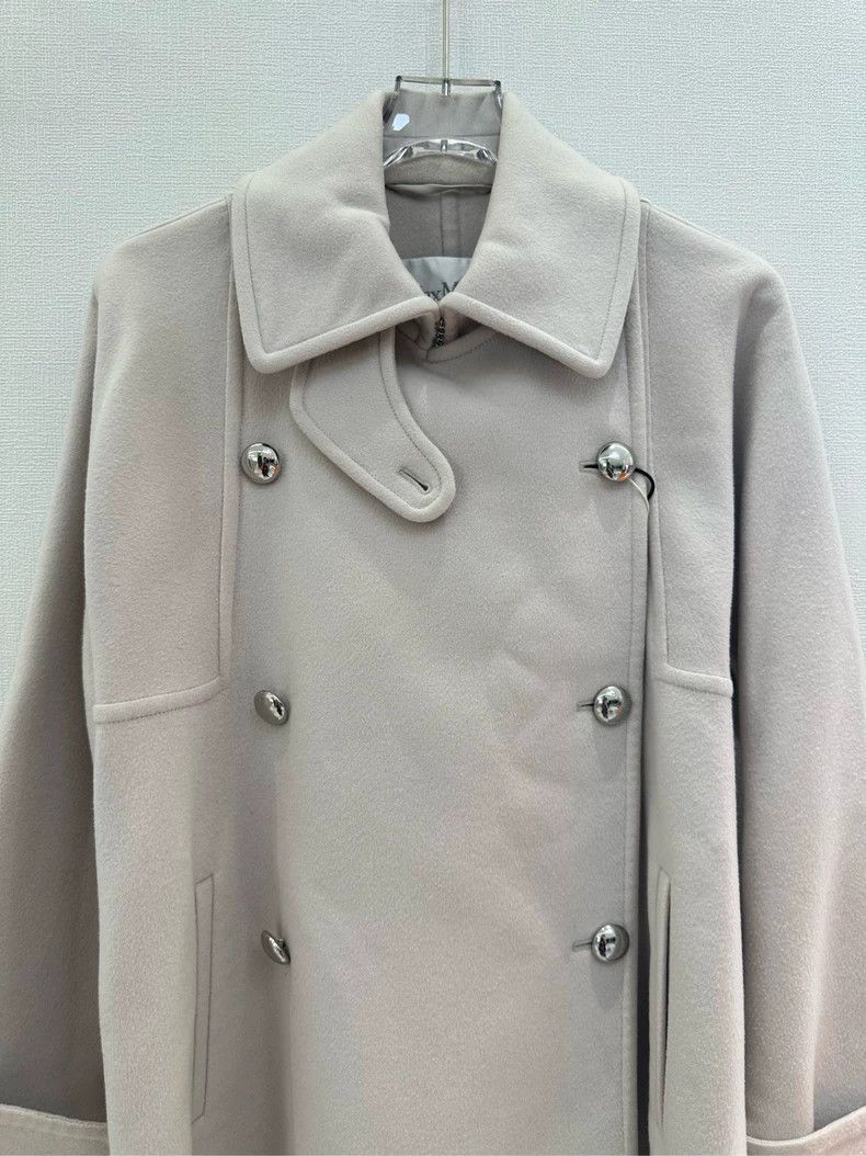 Max Mara Max Mara Beige wool coat Size L / US 10 / IT 46 - 2 Thumbnail