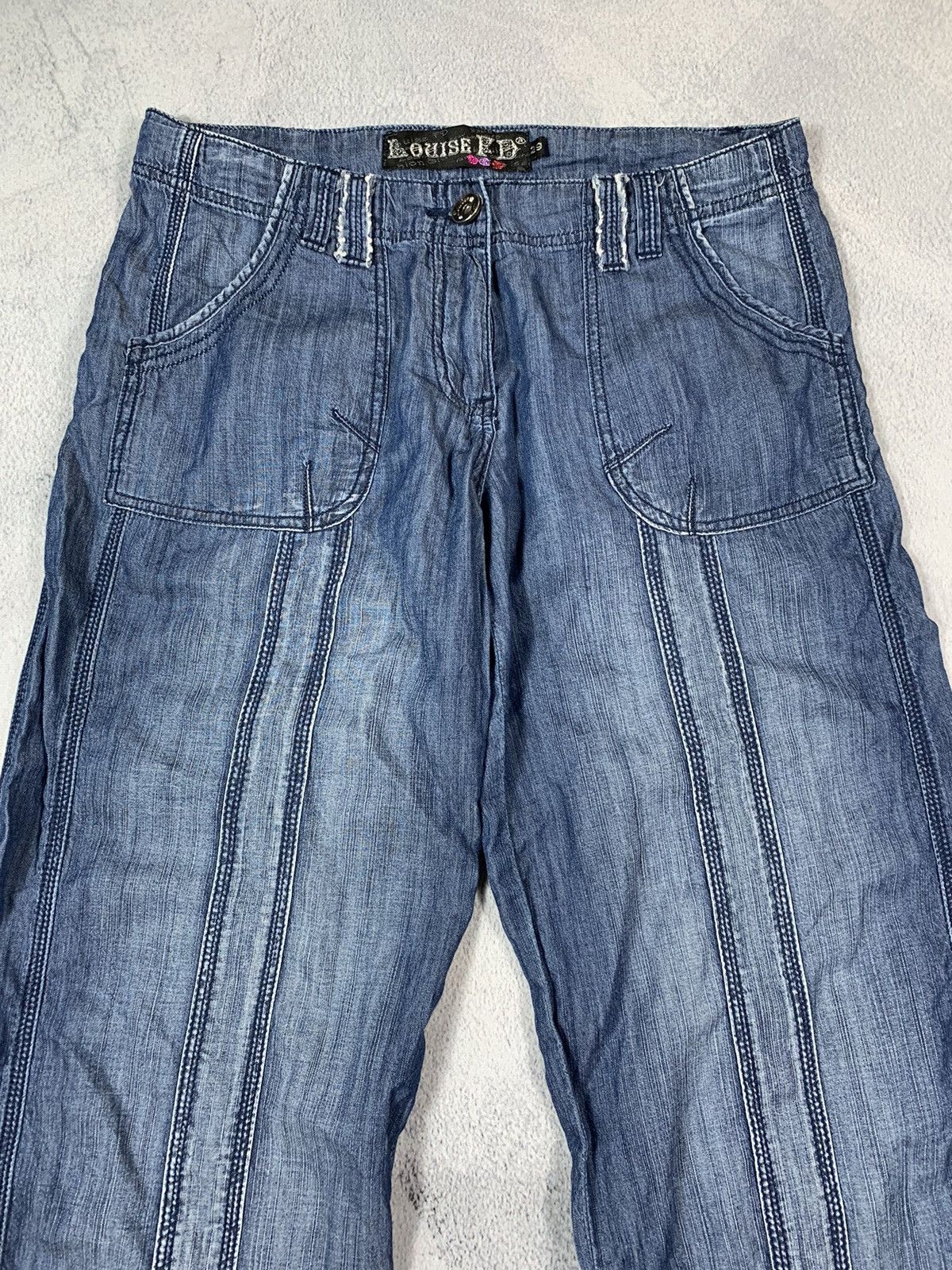 Japanese Brand × Vintage Vintage Y2K Japanese wide jnco pants streetwear style size29 Size 29" - 2 Thumbnail