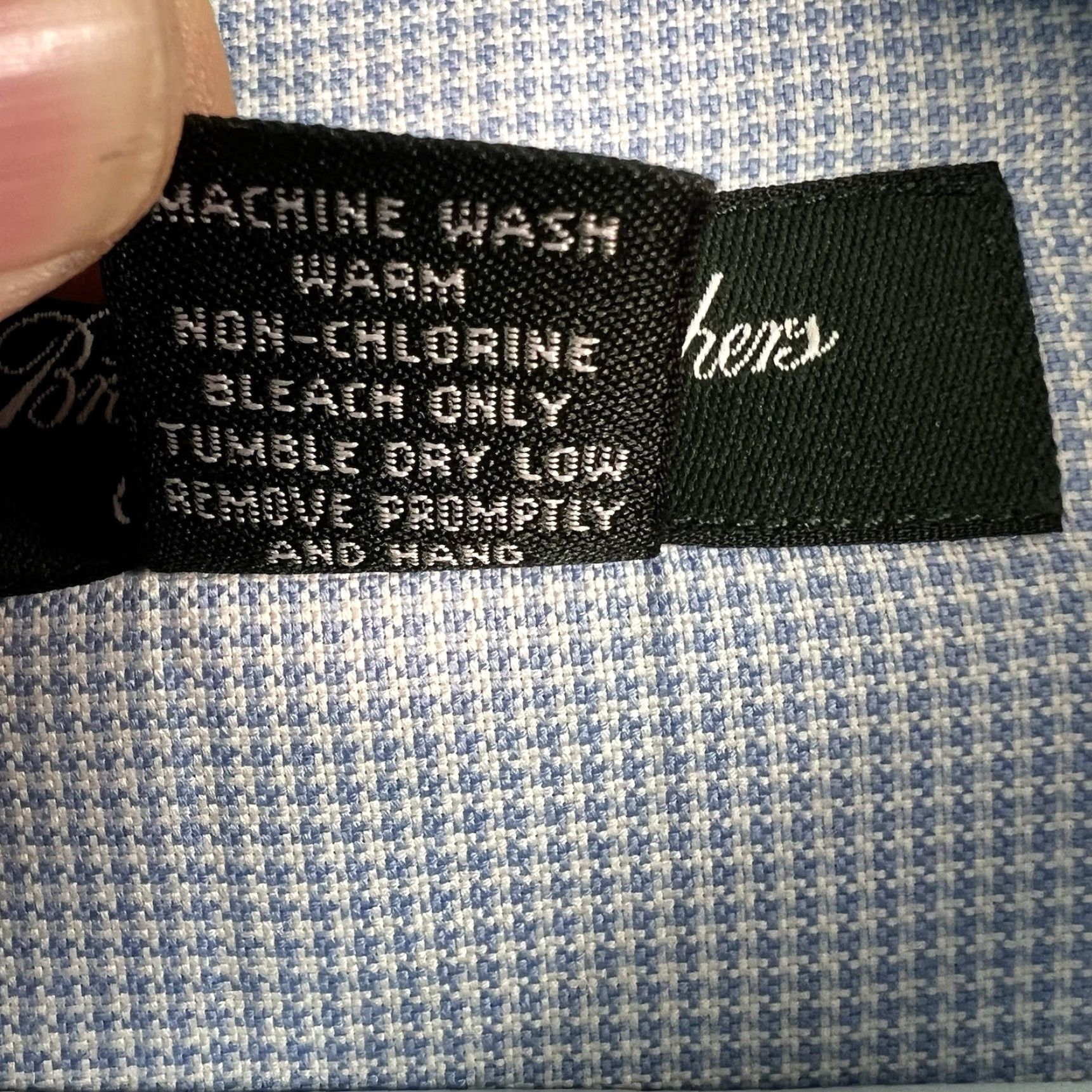 Brooks Brothers Brooks Brothers Country Club Houndstooth Button-Up Shirt Mens 2XL Blue Classic Regular Fit Size US XXL / EU 58 / 5 - 6 Thumbnail