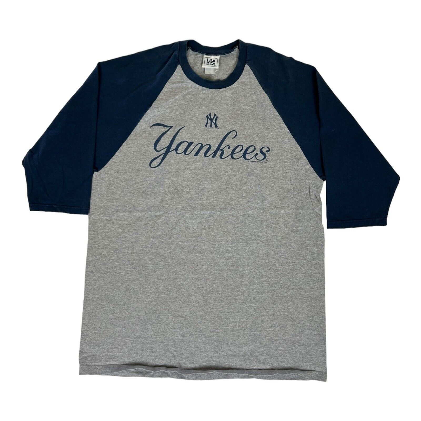 Lee × Vintage Vintage New York Yankees 3/4 Sleeve Shirt Size Large Spell O Size US L / EU 52-54 / 3 - 1 Thumbnail