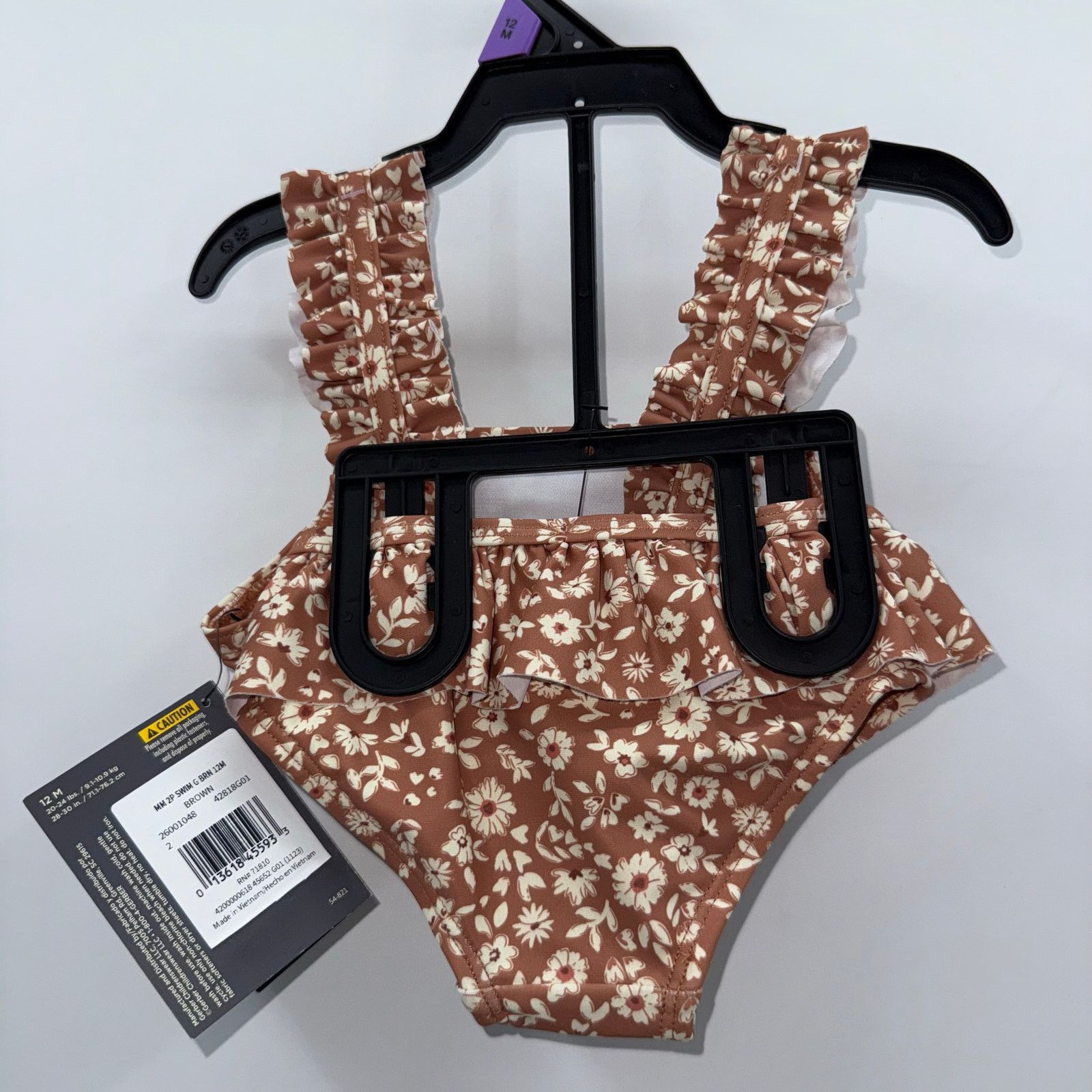 Other NWT Gerber Modern Moments Girls 2-Piece Toddler Swimsuit 12M Size ONE SIZE - 2 Thumbnail