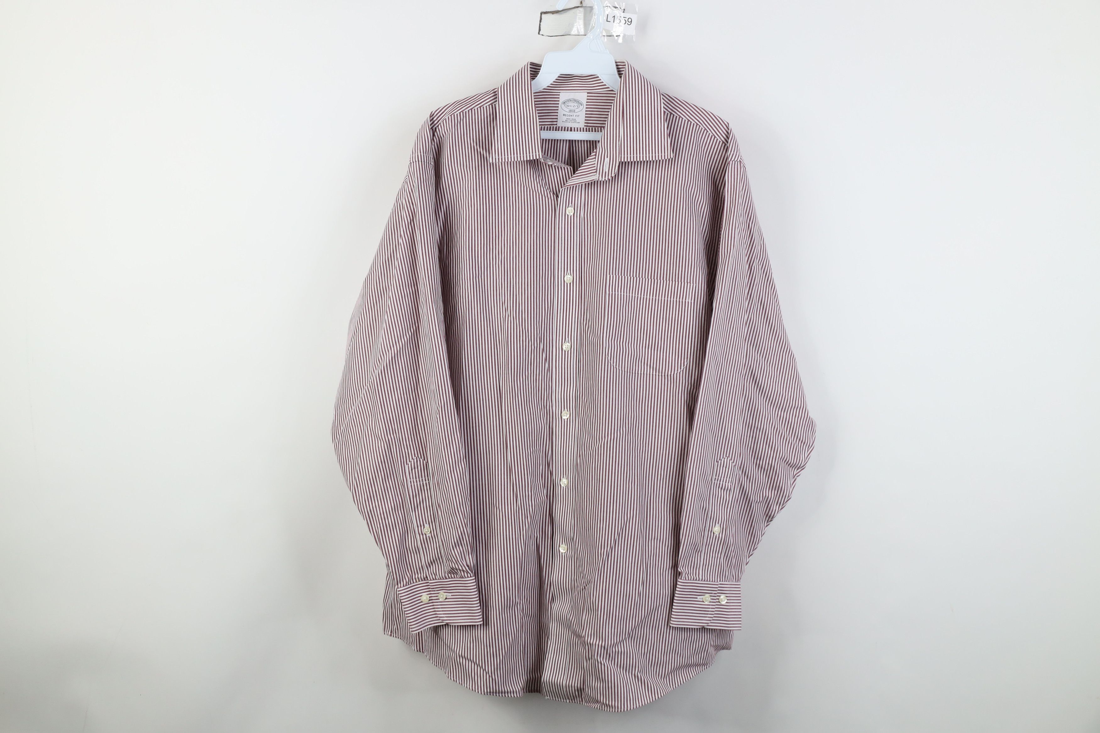 Brooks Brothers Vintage 90s Brooks Brothers Regent Pinstriped Button Shirt Size US M / EU 48-50 / 2 - 1 Thumbnail